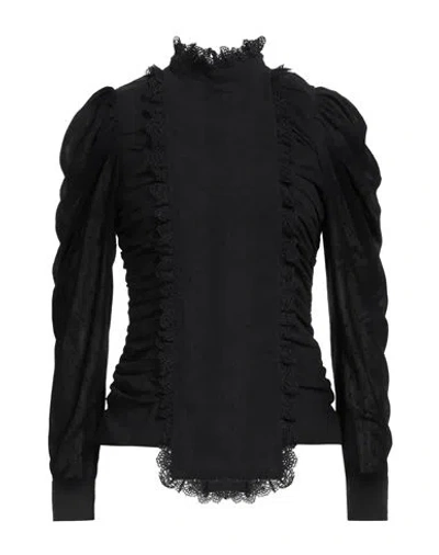 Ganni Woman Top Black Size 2 Recycled Polyester