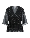 Ganni Shirts Black In Black