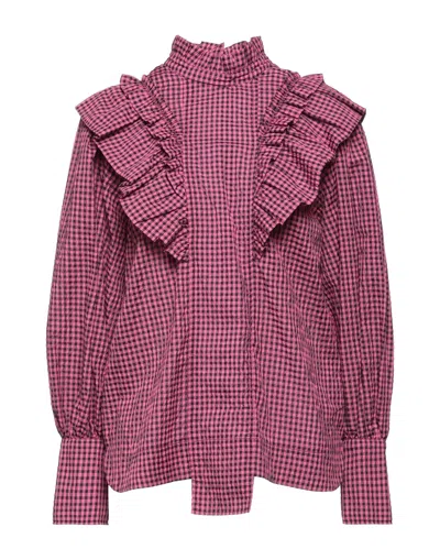 Ganni Blouses In Pink