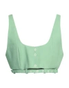 Ganni Synthetic Fibers T-shirt In Green