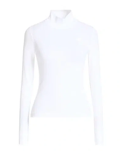 Ganni Woman T-shirt White Size Xs Organic Cotton, Elastane