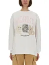 Ganni Oversized Printed Organic And Recycled Cotton-jersey Sweatshirt In Neutral