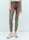 Ganni Brown Active Leggings In Brown