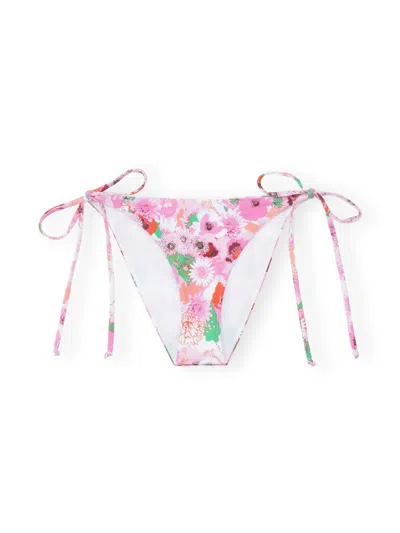 Ganni Women's Adjustable Mini Bikini Briefs In Multicolour