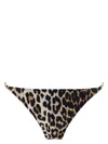 Ganni Animalier Bikini Bottom Costumes Brown