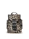 Ganni Women Animalier Print Nano Backpack In Animal Print