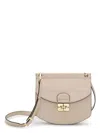 Ganni Small Apo-g Crossbody Bag In 873 Oyster Gray