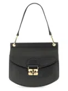 Ganni Small Shoulder Bag With Adjustable Strap And Gold-tone Hardware In Black