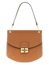 Ganni Womens Caramel Cafe Apo-g Small Recycled-leather Blend Cross-body Bag In Buff