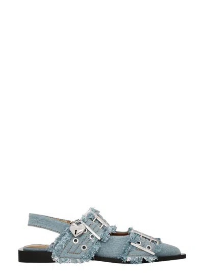GANNI WOMEN'S BALLERINA CHARMS FLAT SHOES