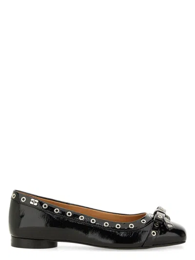 GANNI WOMEN'S BALLERINA WITH BOW SANDAL