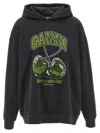 Ganni Women Cherries Organic Cotton Hoodie In Gray