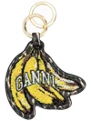 Ganni Keychains In Yellow