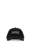 Ganni Women Black Cotton Baseball Cap In Black