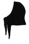 Ganni Women Black Stretch Wool Blend Hood In Black