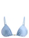 Ganni String Bikini Top In Light Blue