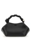 Ganni Bou Piccola Faux Leather Hand Bag In Black