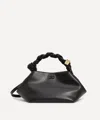 Ganni Women's Bou Black Knotted Handle Bag