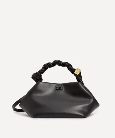 Ganni Women's Bou Black Knotted Handle Bag