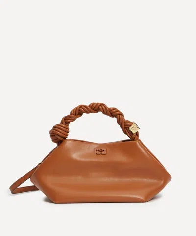 Ganni Women's Bou Caramel Cafe Knotted Handle Bag