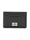 Ganni Bou Card Holder In Black