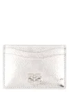 Ganni Bou Card Holder In Silver