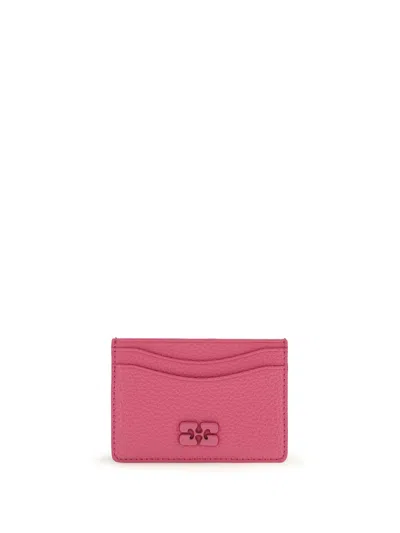 Ganni Women Bou Cardholder In Pink