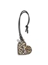 Ganni Bou Heart Mirror Keyring In Purple