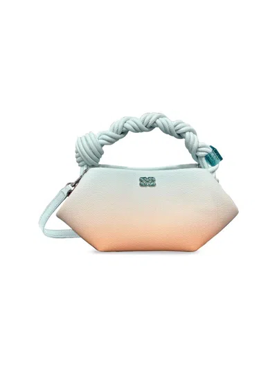 Ganni Women's Bou Mini Gradient Top Handle Bag In Blue