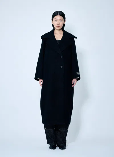 GANNI GANNI WOMEN BOUCLE WOOL COAT