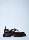Ganni Butterfly Crocodile-effect Buckle Loafers