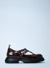 Ganni Brown Everyday Butterfly Mary Jane Loafers In Brown