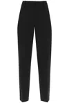 Ganni Mid-rise Tailored Trousers In Black