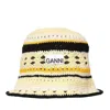 GANNI WOMEN'S CROCHETED ORGANIC COTTON BUCKET HAT