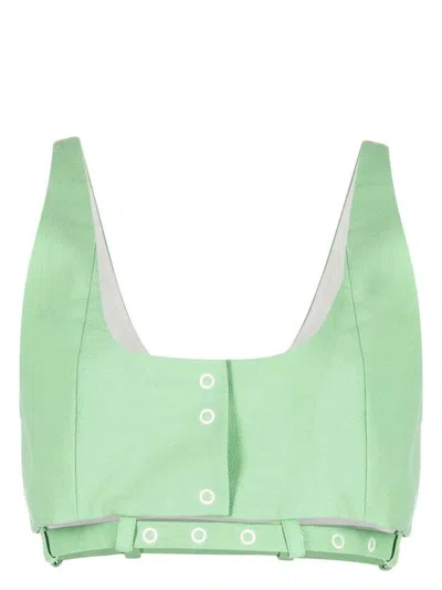 GANNI WOMEN'S CROP TOP