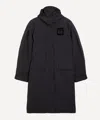 Ganni Women's Dark Grey Tri-layer Parka Coat In Gray