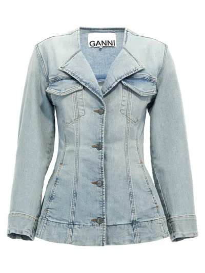 Ganni Women Denim Blazer