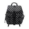 Ganni Women Dots Re-tech Backpack With Logo In Black