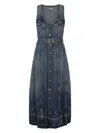 Ganni Denim Dress In Blue