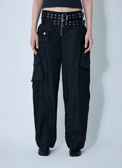 GANNI GANNI WOMEN DUCHESSE CARGO PANTS
