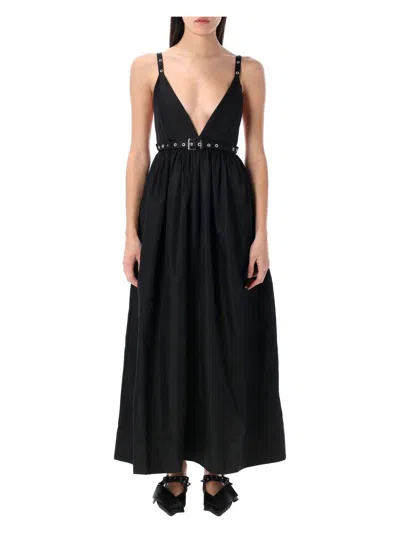 GANNI WOMEN'S DUCHESSE NYLON STRAP DRESS