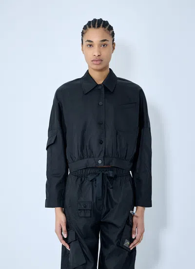 Ganni Women Duchesse Short Jacket In Black