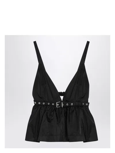 GANNI WOMEN'S DUCHESSE TOP WITH STRAP