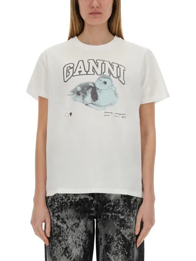 GANNI GANNI WOMEN "DUCKIE" T-SHIRT