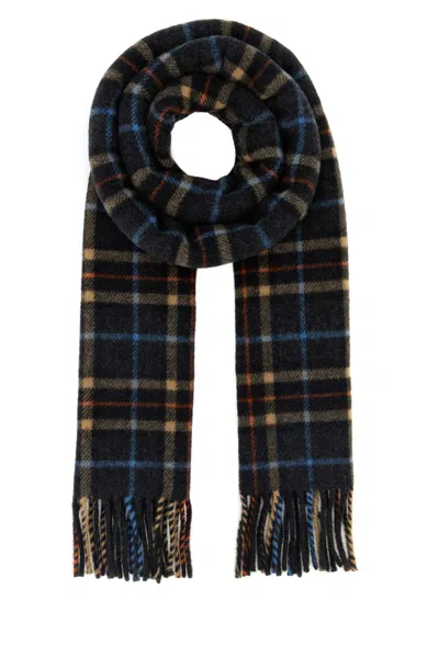 Ganni Women Embroidered Wool Scarf In Multi