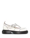 Ganni Off-white Mary Jane Loafers In Egret