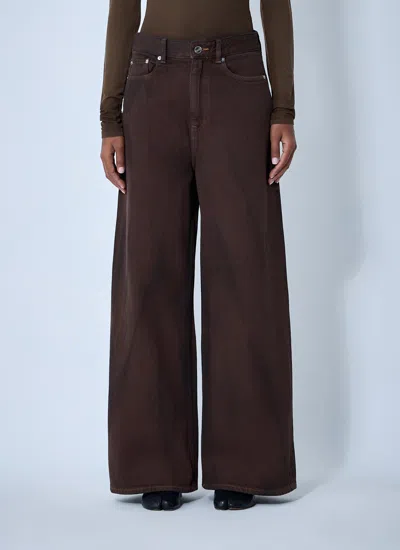 Ganni Women Five-pocket Jeans In Brown