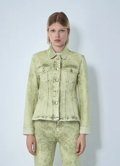 GANNI GANNI WOMEN FOIL DENIM JACKET