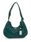 Ganni Medium Croco Hobo Bag In Multi