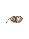Ganni Bou Daisy Duck Leopard Print Coin Purse In Nude